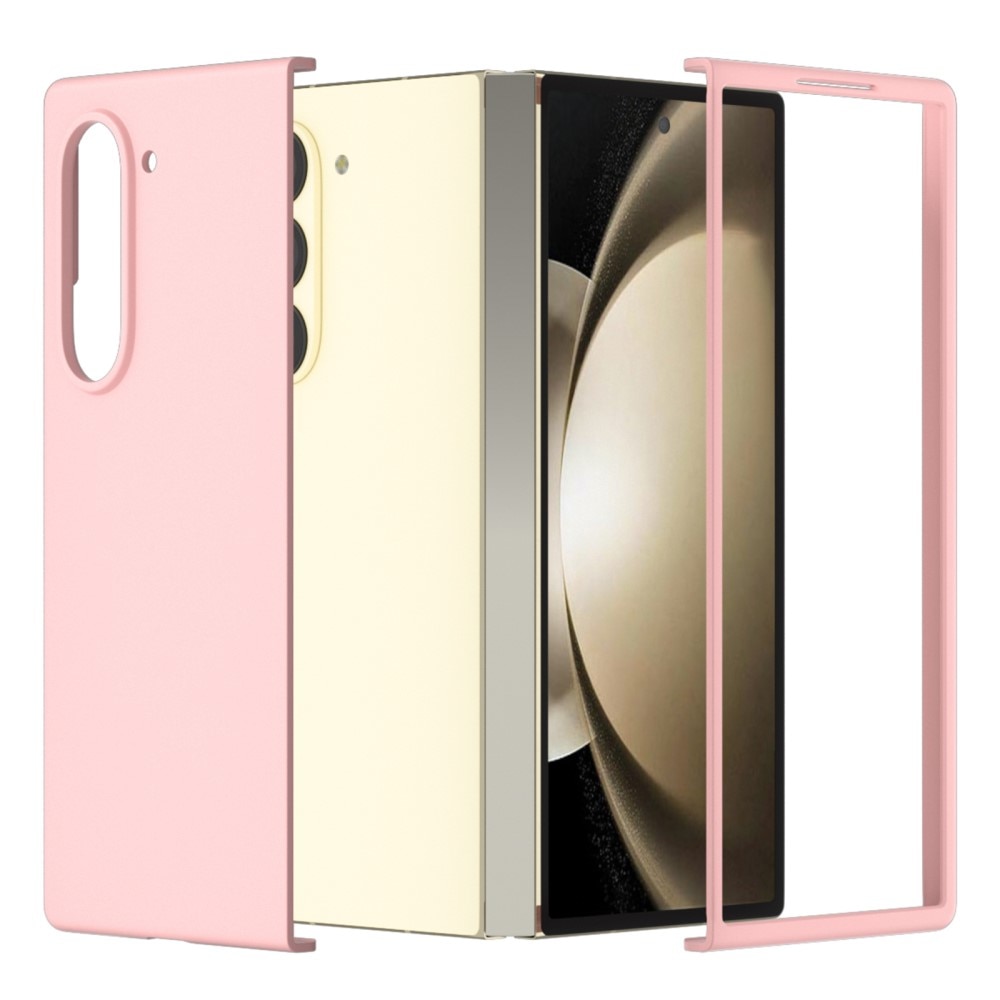 Funda rígida engomada Samsung Galaxy Z Fold 6 rosado