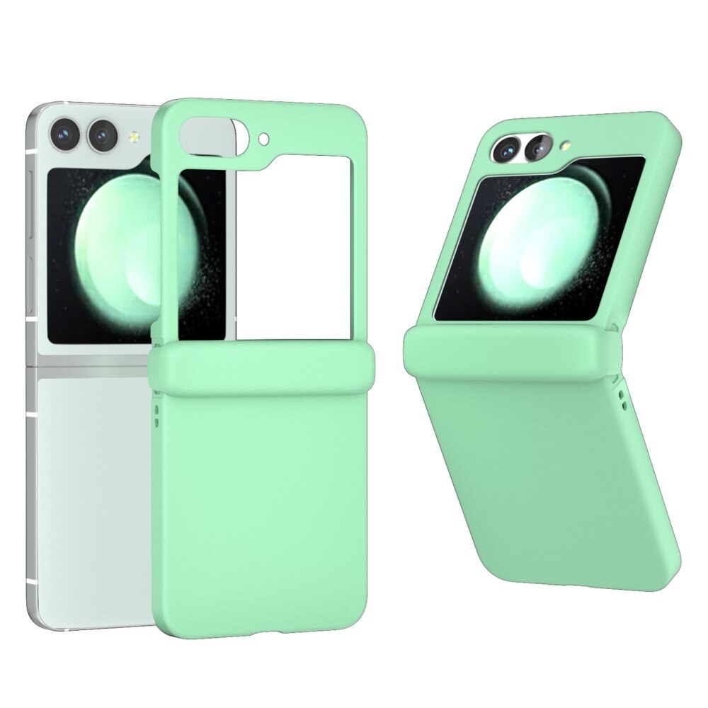 Funda rígida engomada Hinge Protection Samsung Galaxy Z Flip 6 verde