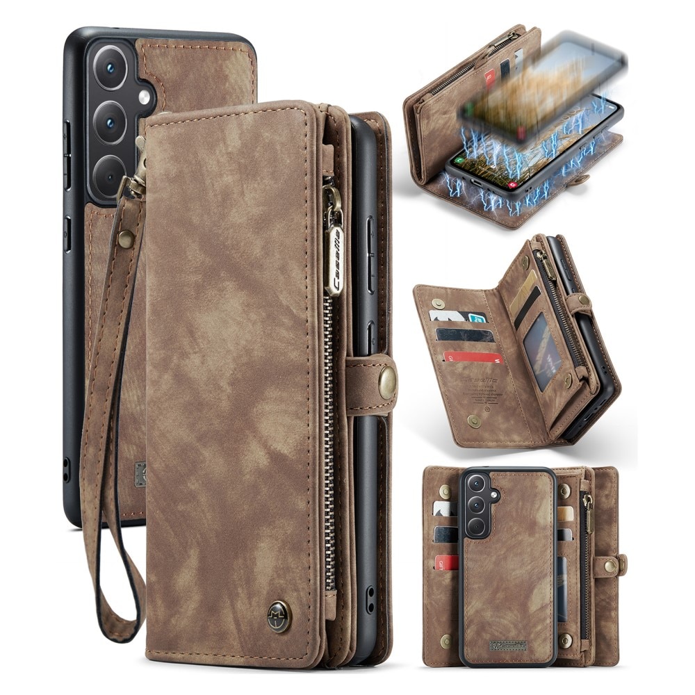 Cartera Multi-Slot Samsung Galaxy A35 Marrón
