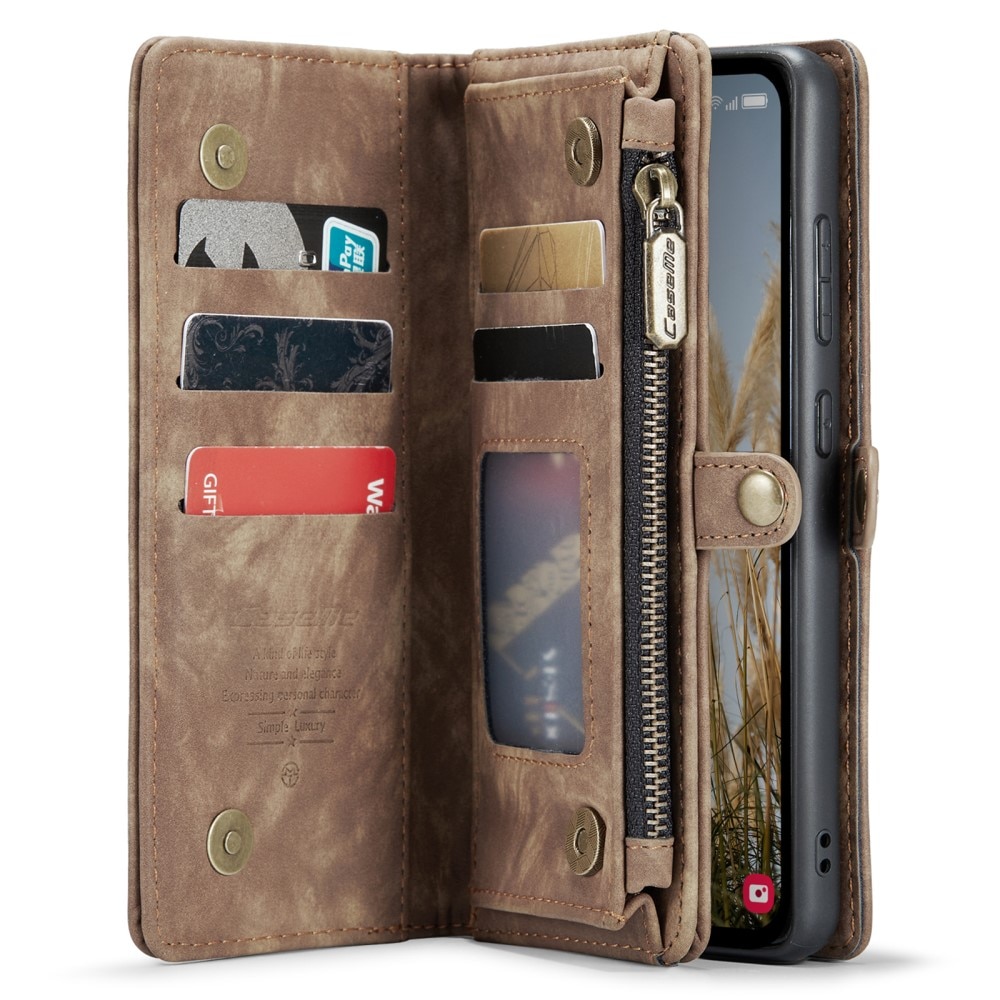 Cartera Multi-Slot Samsung Galaxy A35 Marrón