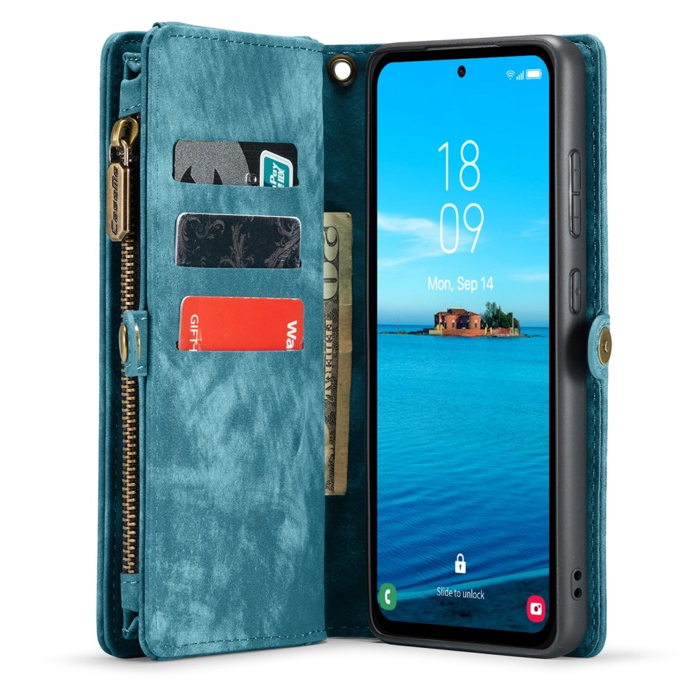 Cartera Multi-Slot Samsung Galaxy A35 azul