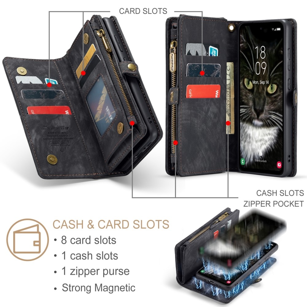 Cartera Multi-Slot Samsung Galaxy A35 Gris