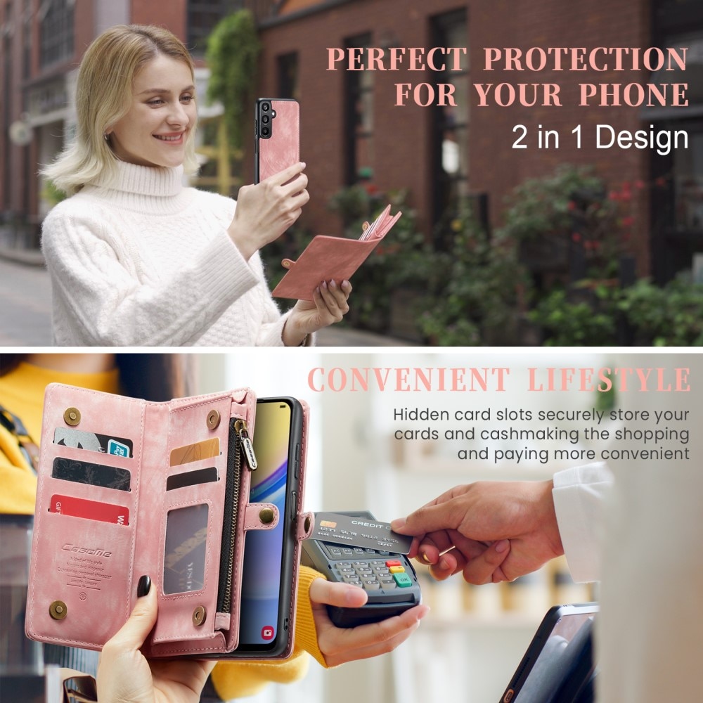 Cartera Multi-Slot Samsung Galaxy A15 Rosa
