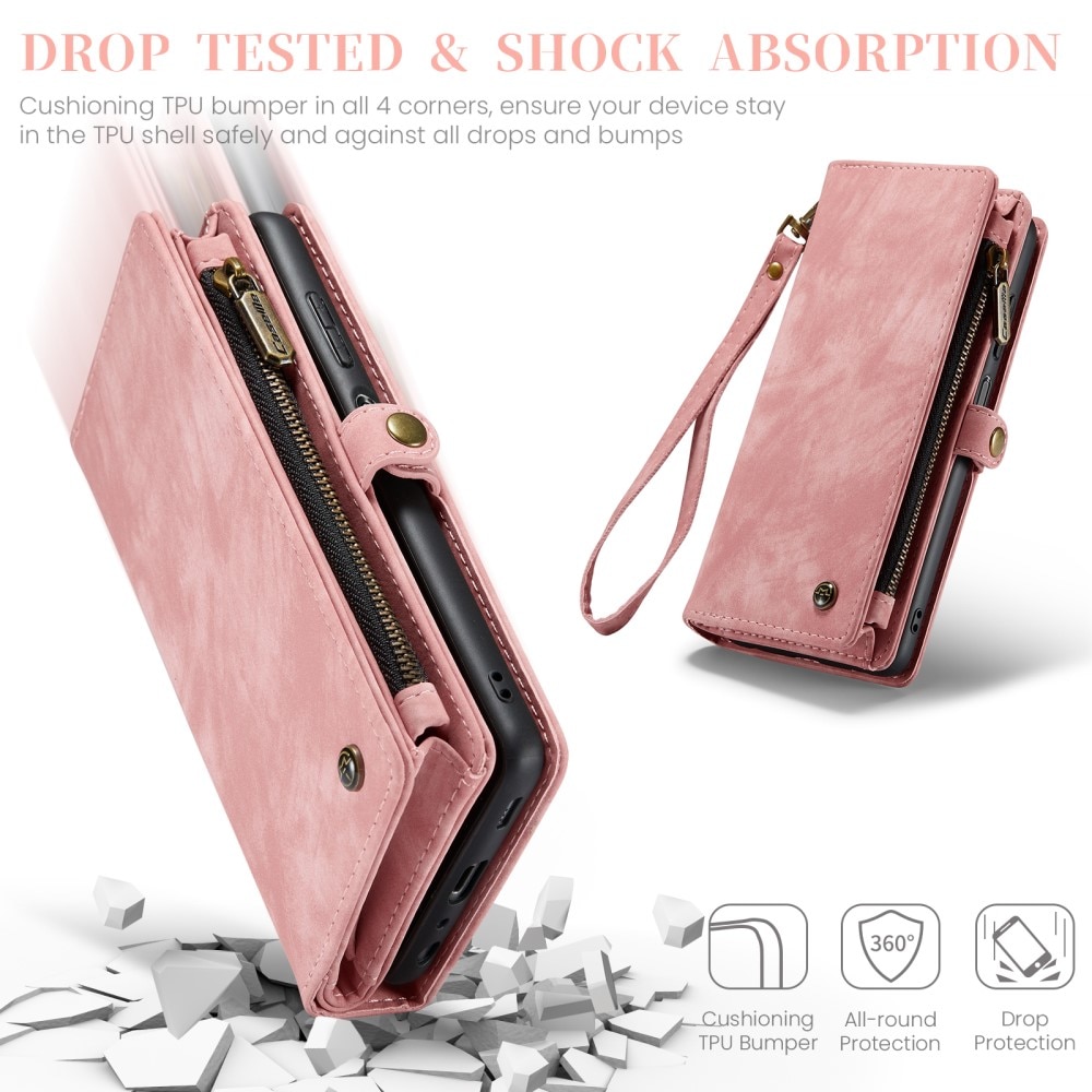 Cartera Multi-Slot Samsung Galaxy A15 Rosa
