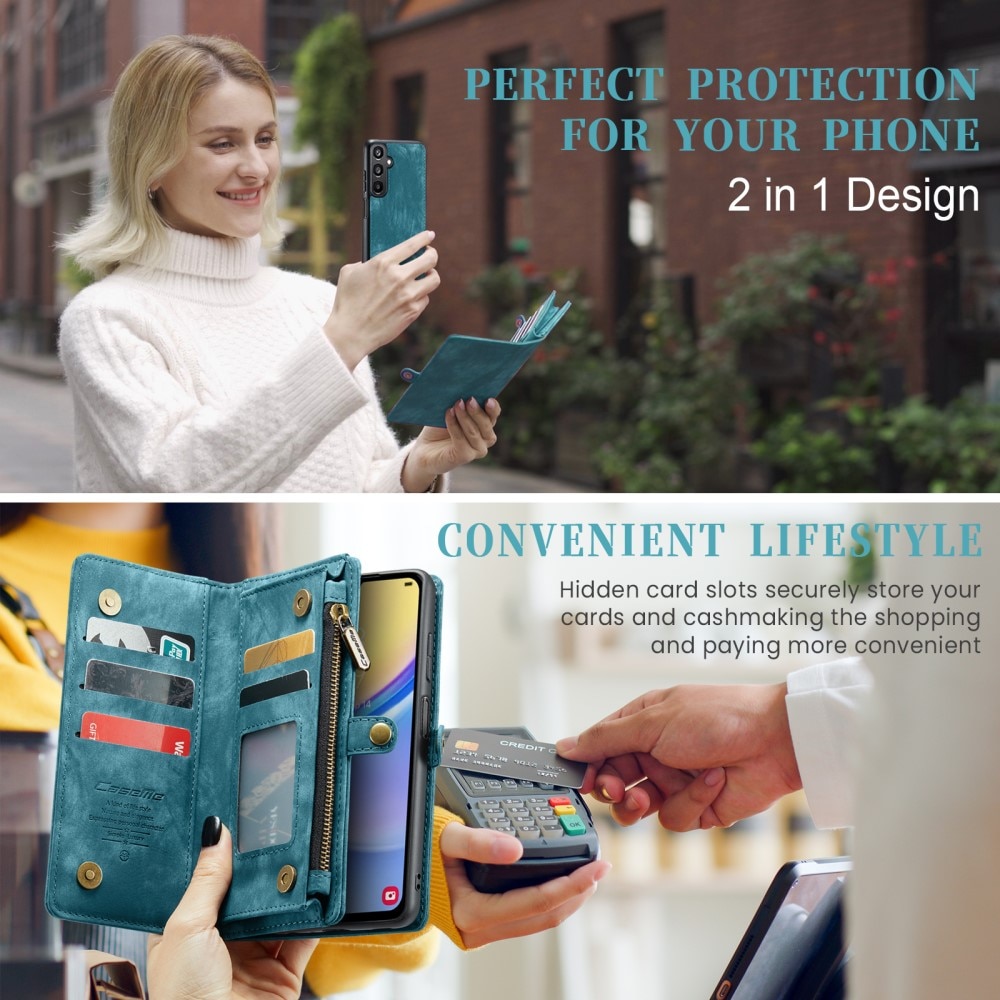 Cartera Multi-Slot Samsung Galaxy A15 Azul