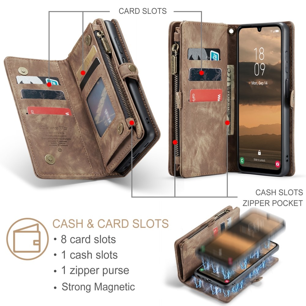 Cartera Multi-Slot Samsung Galaxy A25 Marrón