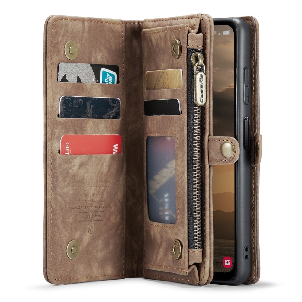 Cartera Multi-Slot Samsung Galaxy A25 marrón