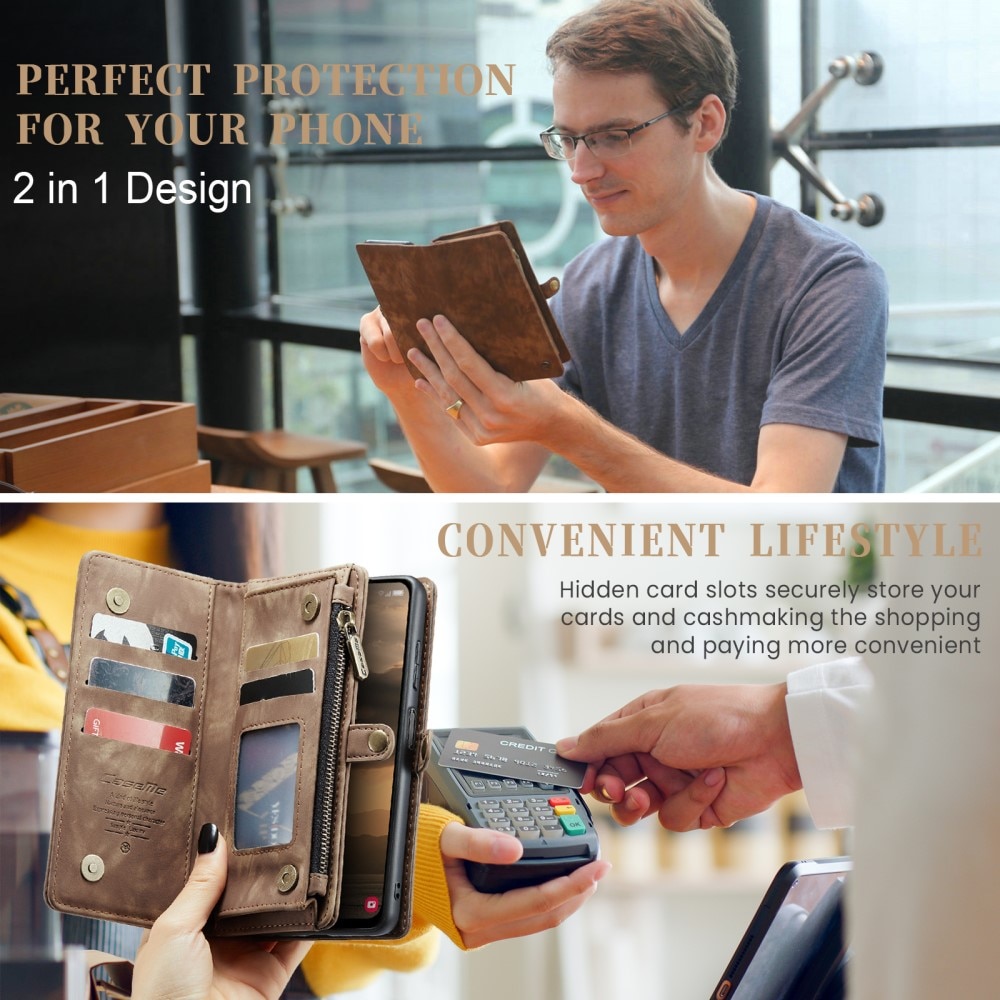 Cartera Multi-Slot Samsung Galaxy A25 Marrón