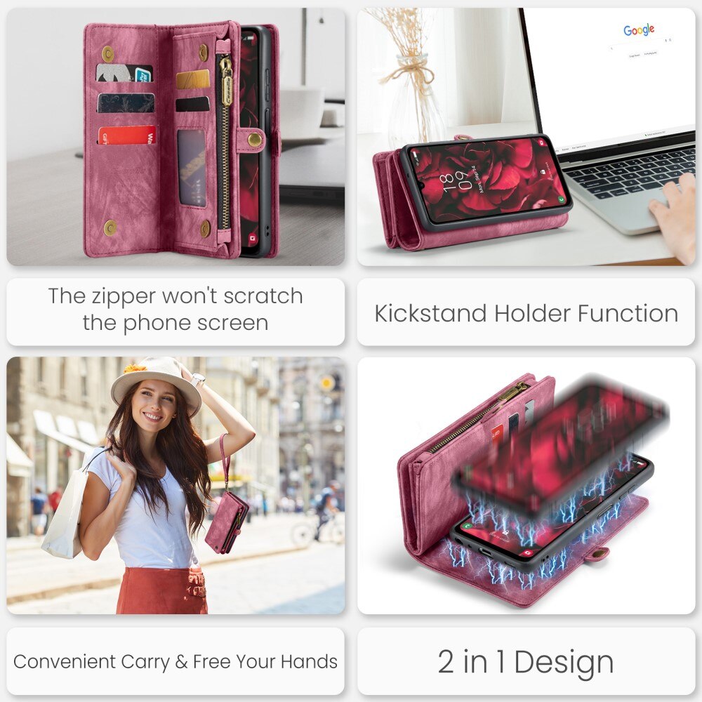 Cartera Multi-Slot Samsung Galaxy A25 Rojo