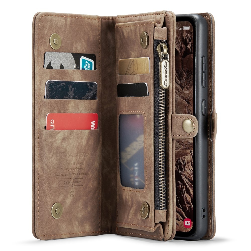 Cartera Multi-Slot Samsung Galaxy A55 Marrón