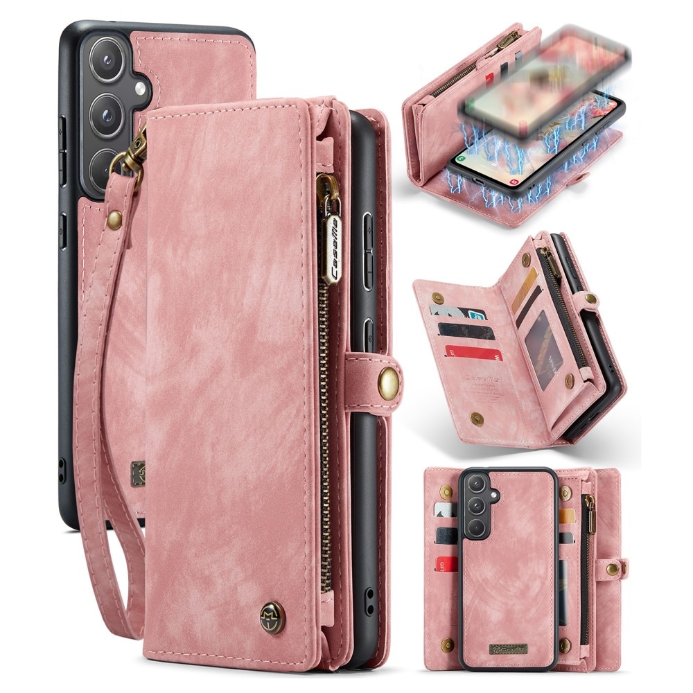 Cartera Multi-Slot Samsung Galaxy A55 rosado