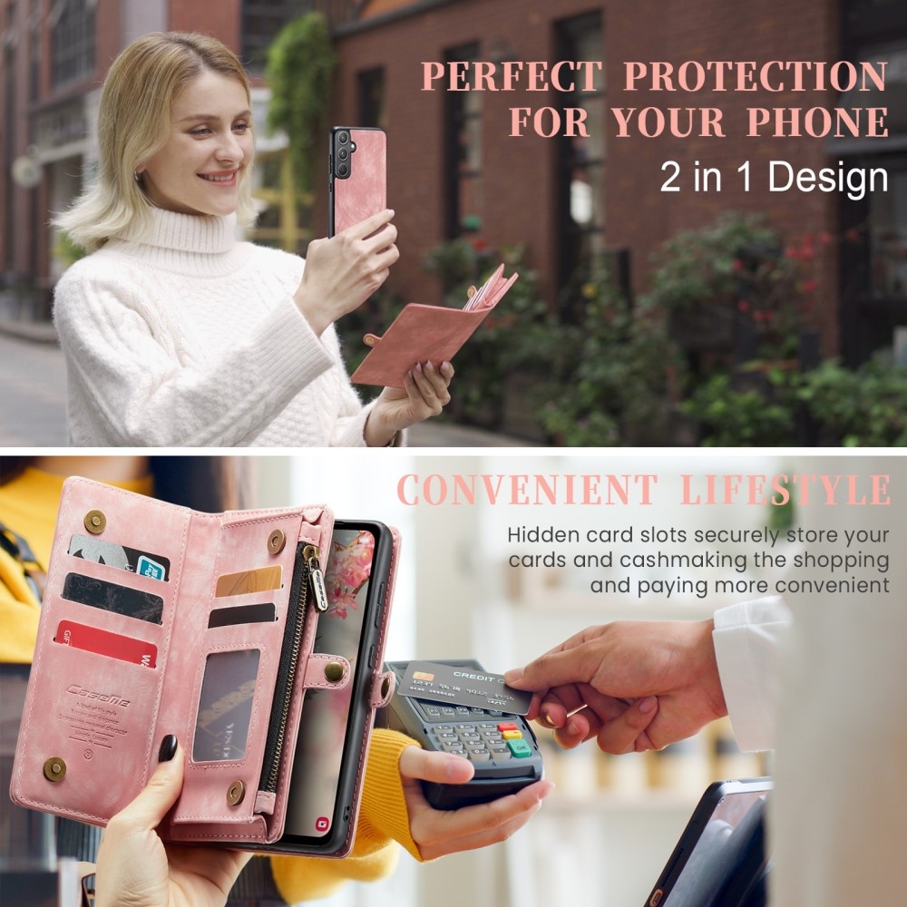 Cartera Multi-Slot Samsung Galaxy A55 Rosa