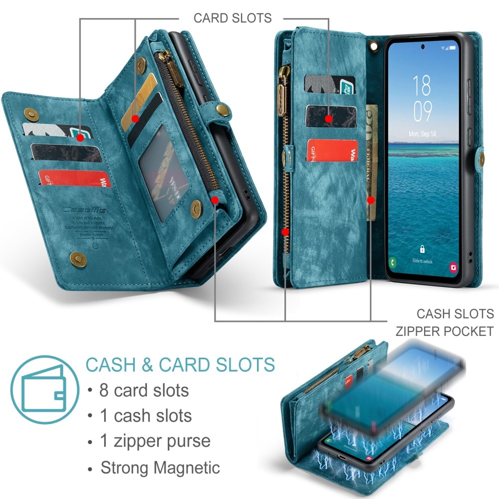 Cartera Multi-Slot Samsung Galaxy A55 azul
