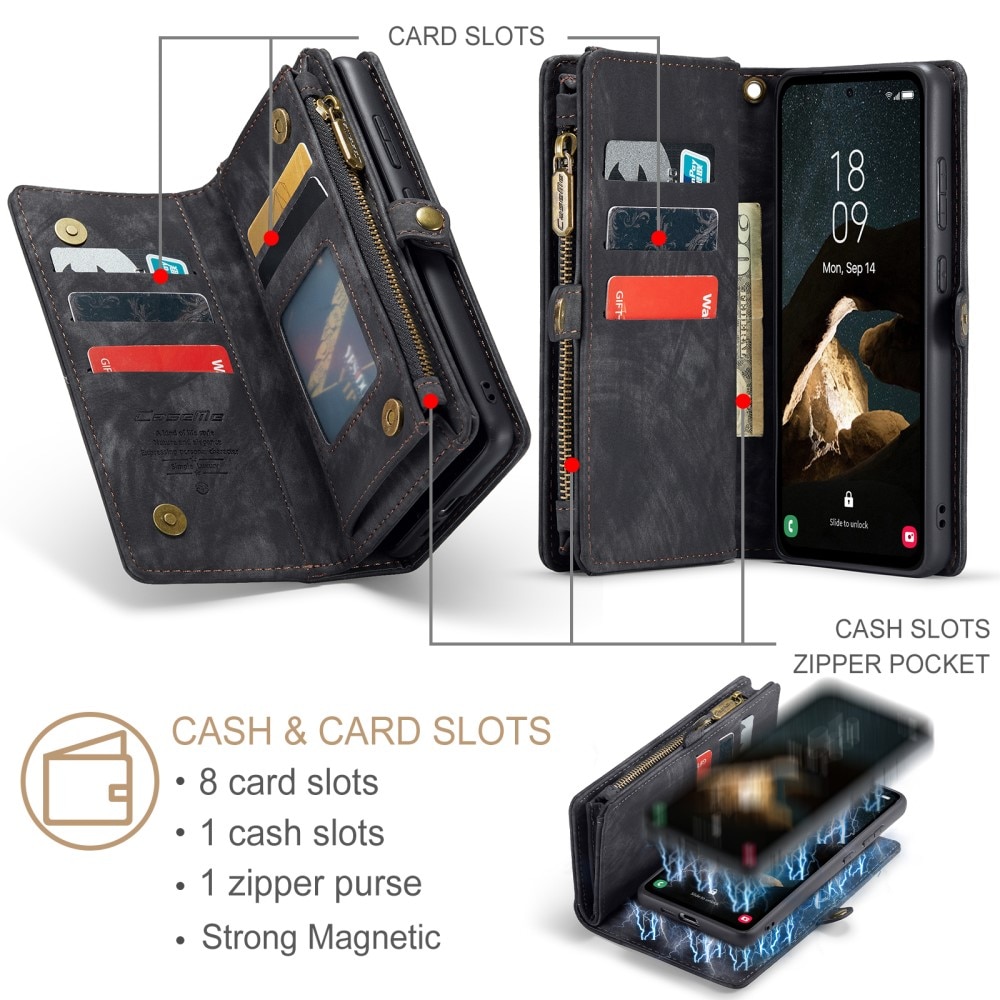 Cartera Multi-Slot Samsung Galaxy A55 Gris