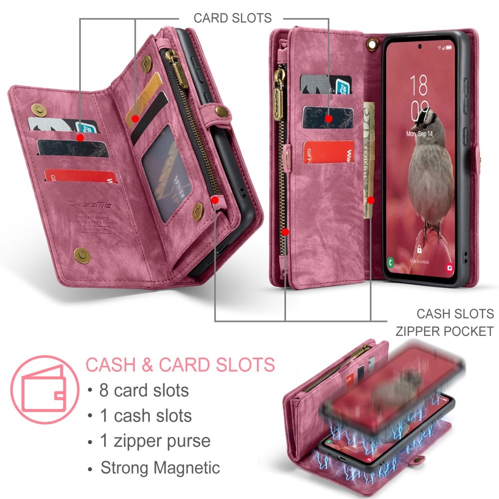 Cartera Multi-Slot Samsung Galaxy A55 Rojo
