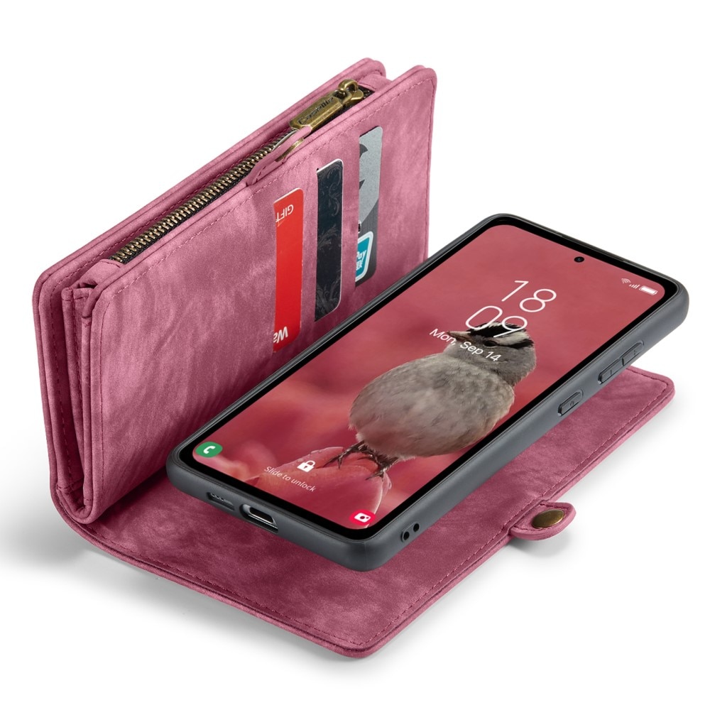 Cartera Multi-Slot Samsung Galaxy A55 rojo