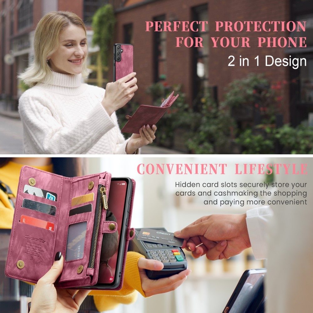 Cartera Multi-Slot Samsung Galaxy A55 Rojo