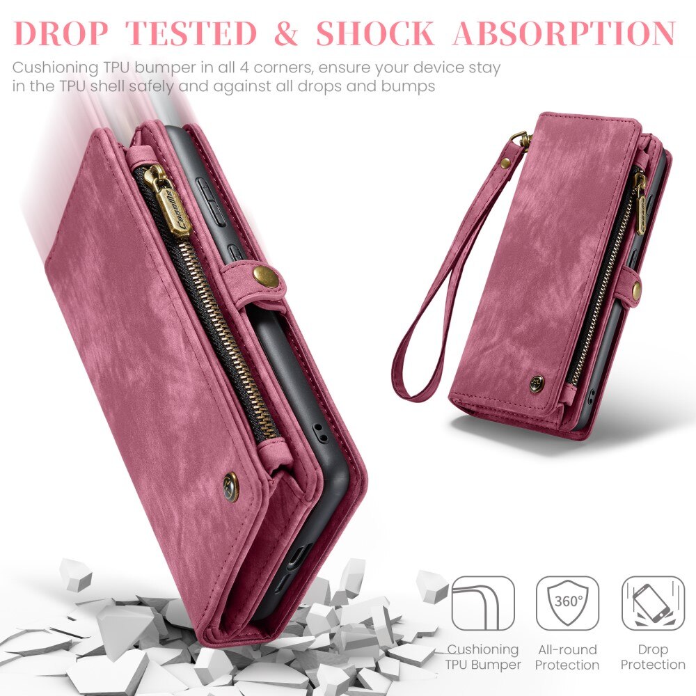 Cartera Multi-Slot Samsung Galaxy A55 Rojo
