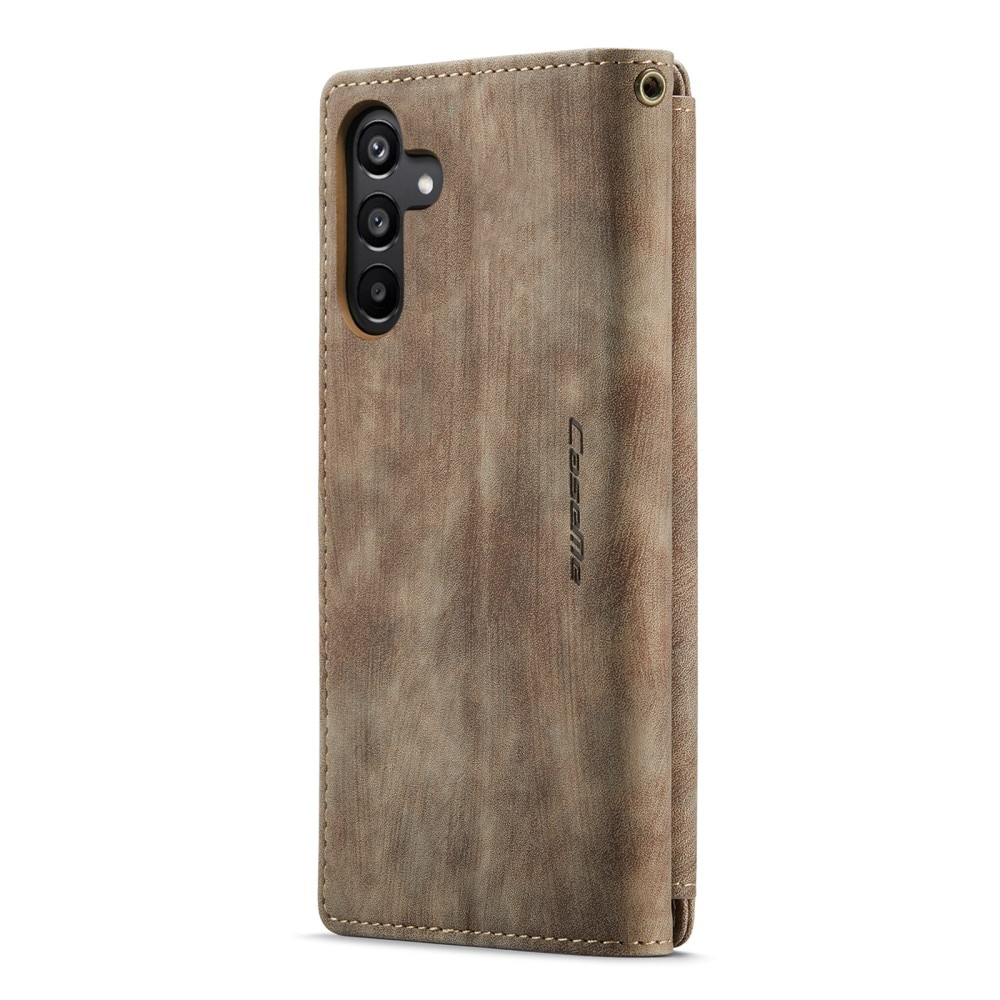 Cartera Zipper Samsung Galaxy A15 Marrón