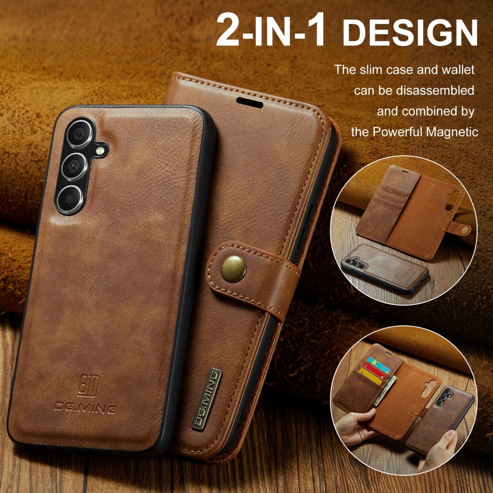 Cartera Magnet Wallet Samsung Galaxy A55 Cognac