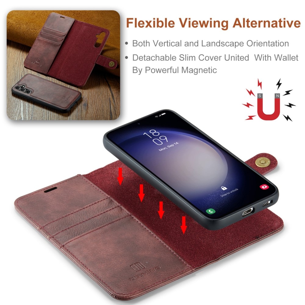 Cartera Magnet Wallet Samsung Galaxy A55 Red