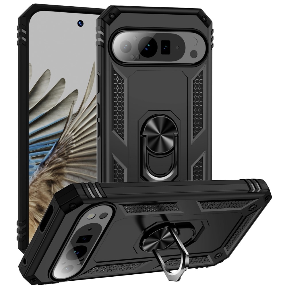 Funda híbrida Tech Ring Google Pixel 9 Pro XL negro