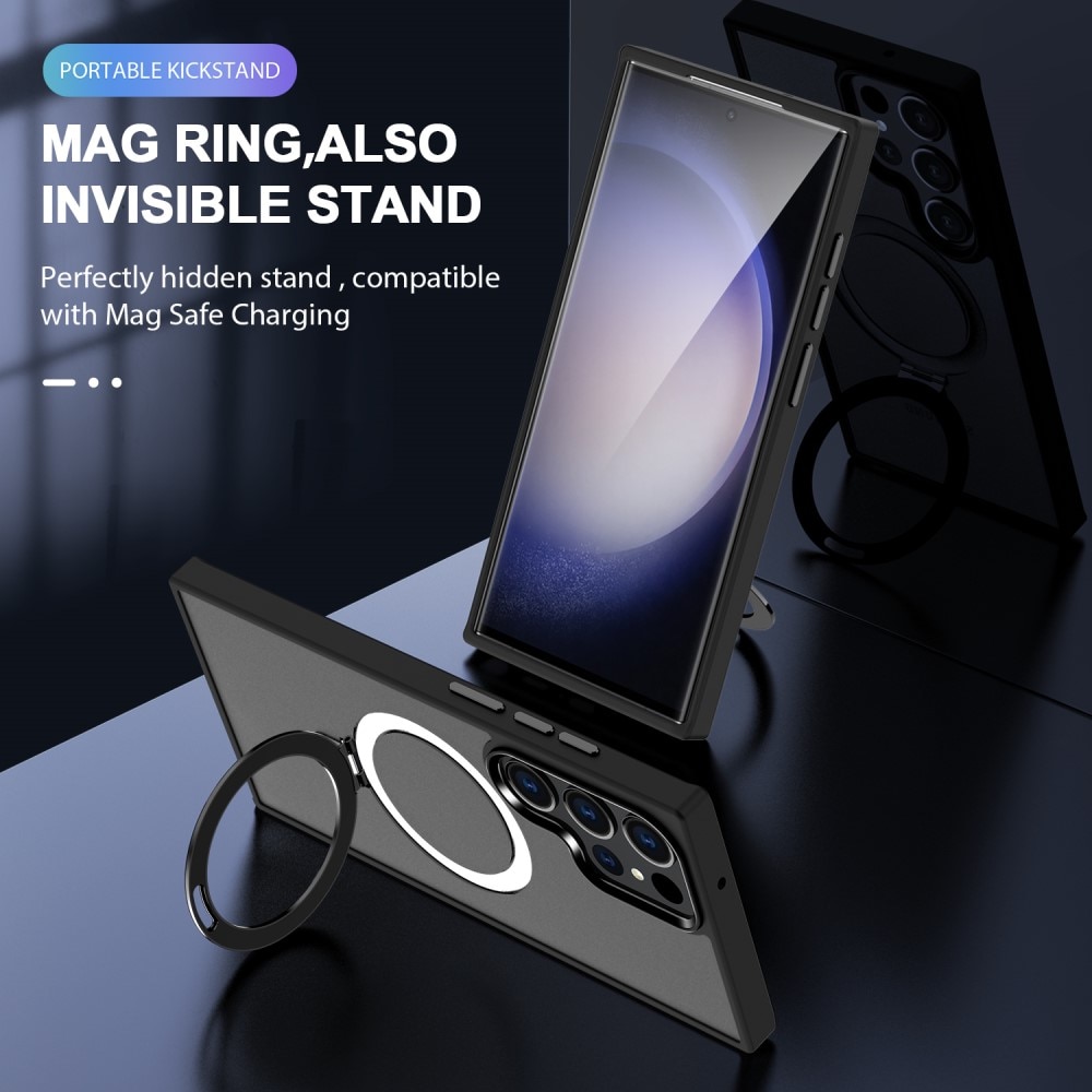 Funda híbrida MagSafe Ring Samsung Galaxy S23 Ultra Negro