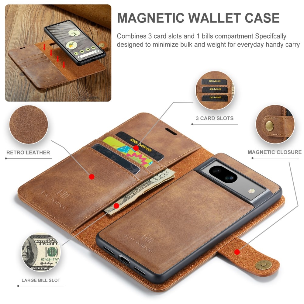 Cartera Magnet Wallet Google Pixel 8a Cognac