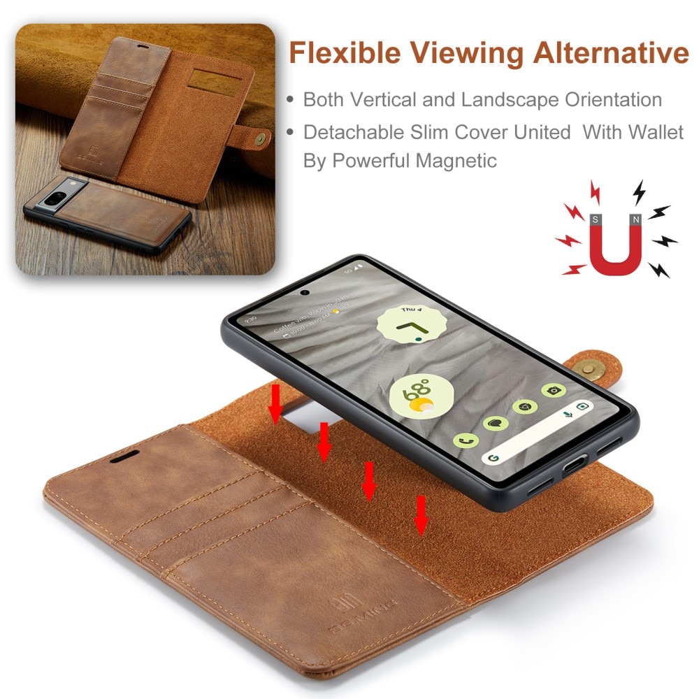 Cartera Magnet Wallet Google Pixel 8a Cognac