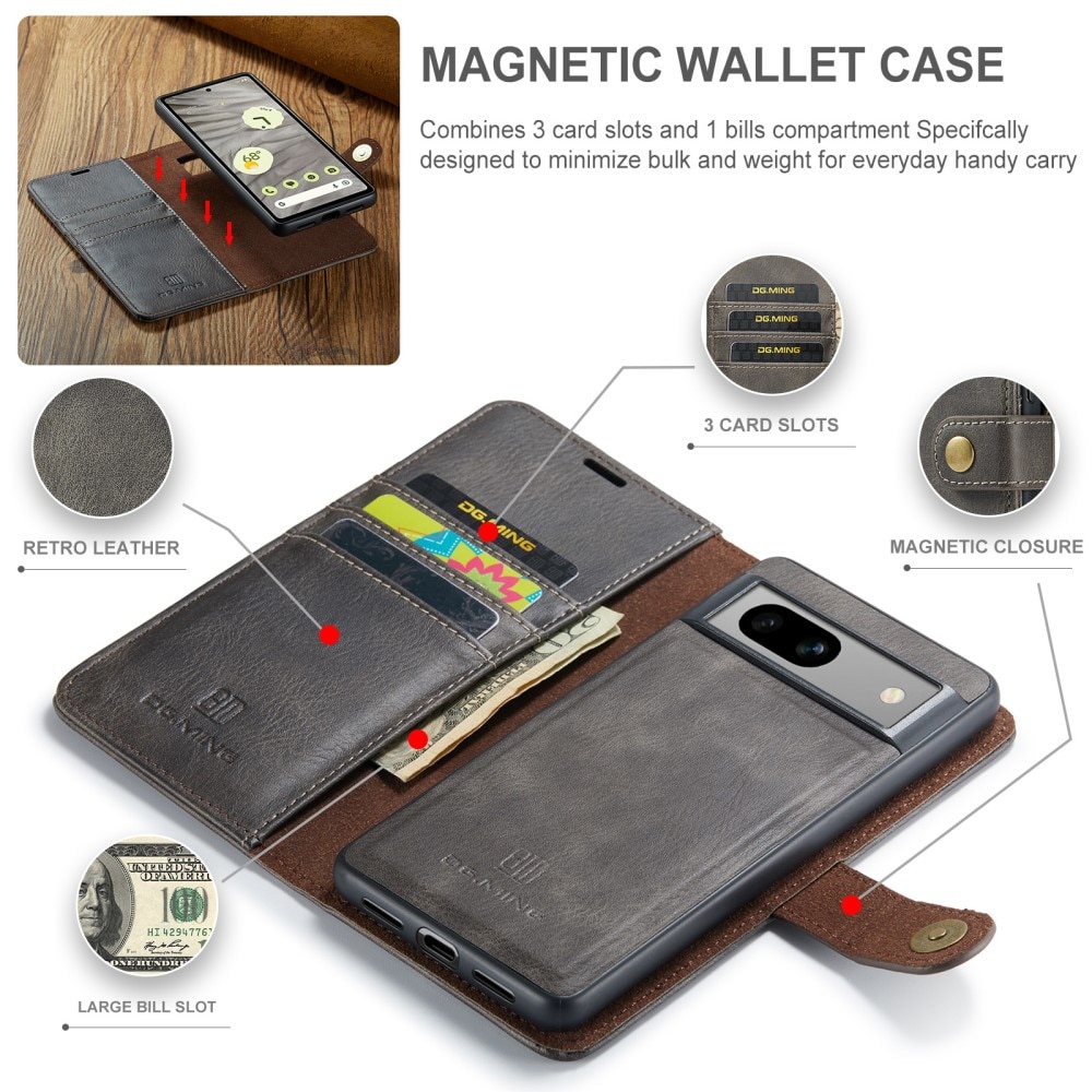Cartera Magnet Wallet Google Pixel 8a Brown