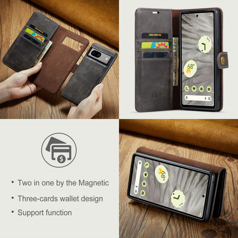 Cartera Magnet Wallet Google Pixel 8a Brown