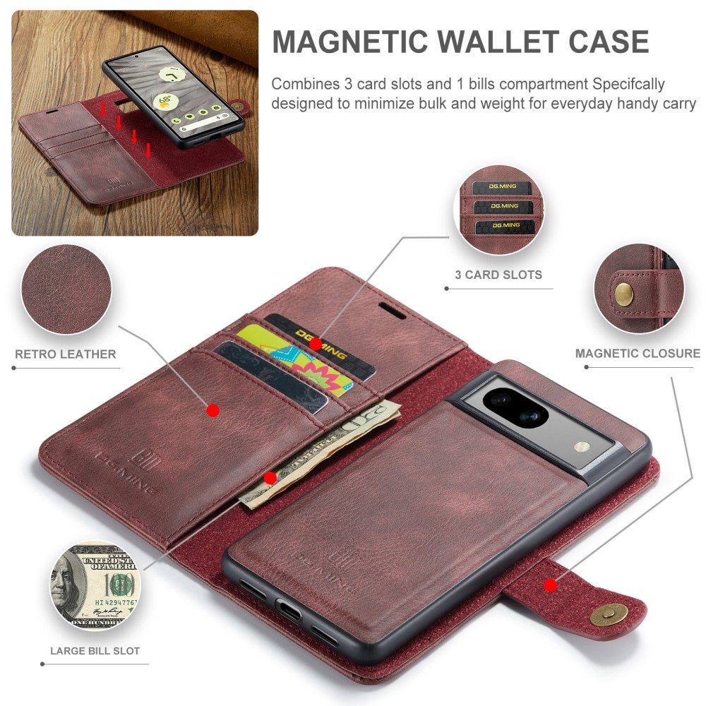 Cartera Magnet Wallet Google Pixel 8a Red