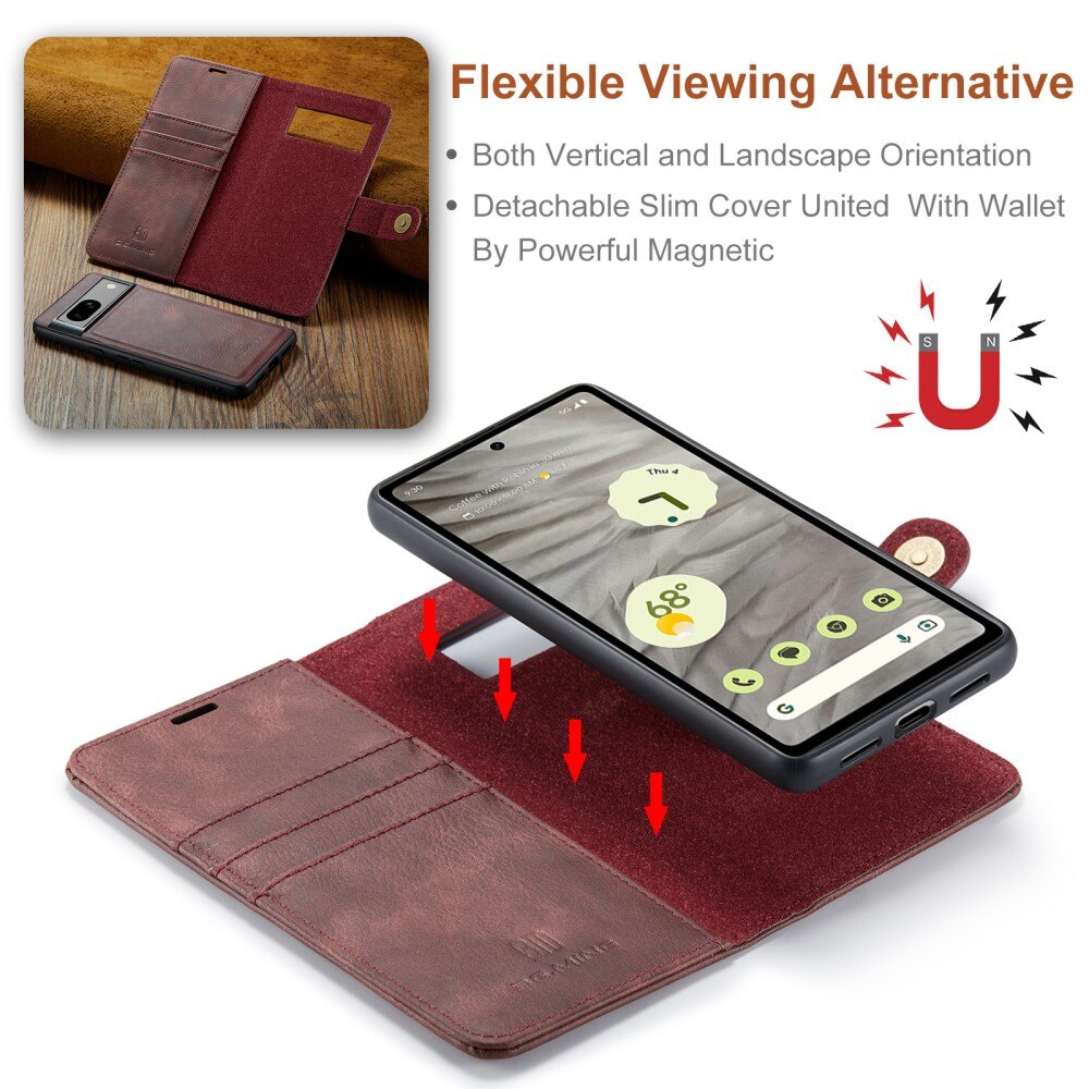 Cartera Magnet Wallet Google Pixel 8a Red