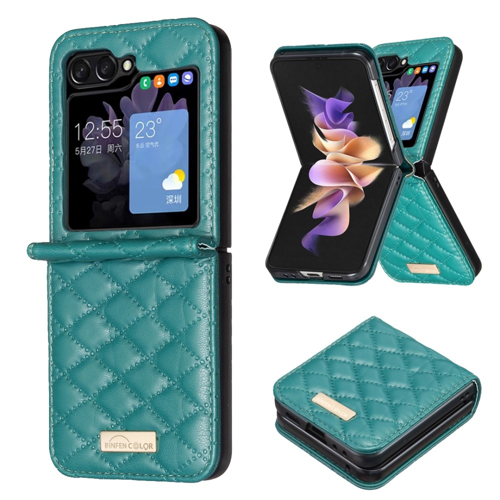 Funda acolchado Samsung Galaxy Z Flip 6 verde