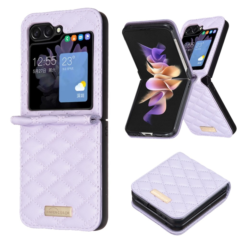 Funda acolchado Samsung Galaxy Z Flip 6 violeta