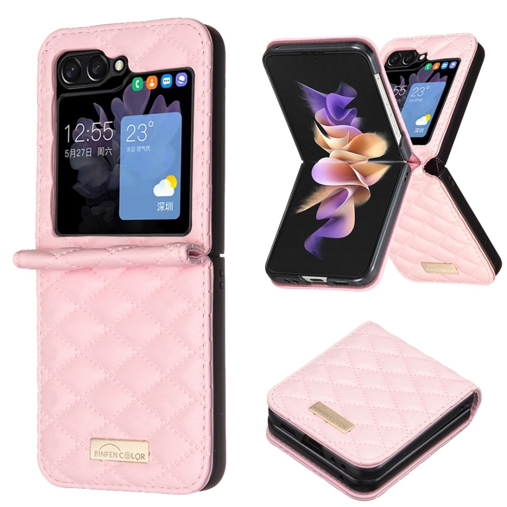 Funda acolchado Samsung Galaxy Z Flip 6 rosado