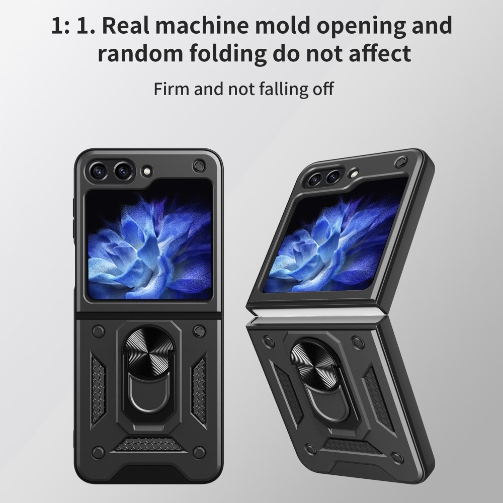 Funda híbrida Tech Ring Samsung Galaxy Z Flip 6 negro