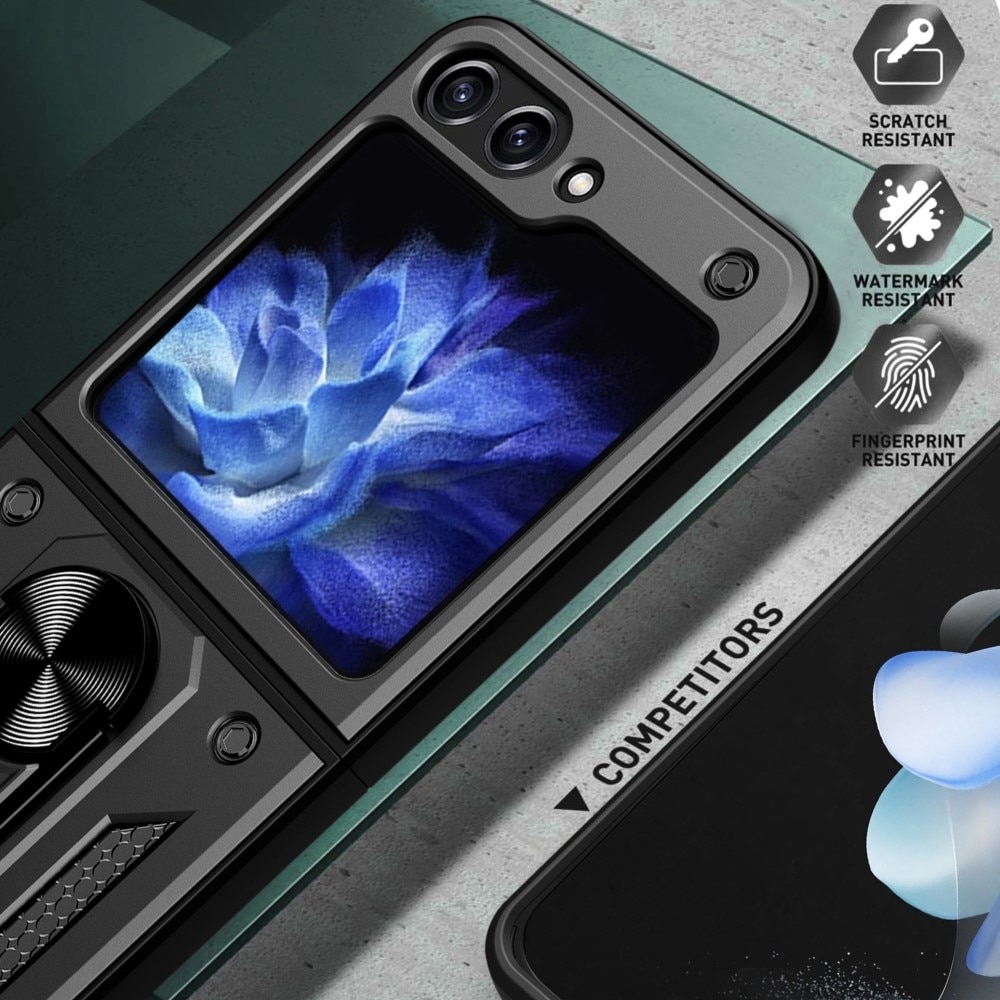 Funda híbrida Tech Ring Samsung Galaxy Z Flip 6 negro