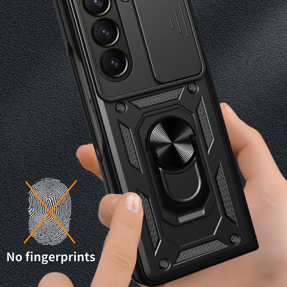 Funda híbrida Tech Ring y Protector Cámara Samsung Galaxy Z Fold 6, negro