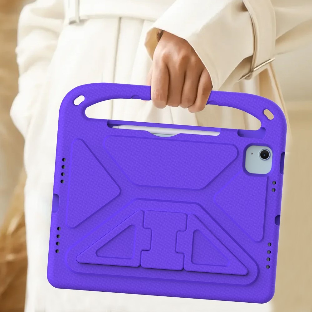 Funda EVA con asa para niños para Apple iPad Air 11 7th Gen (2025) violeta