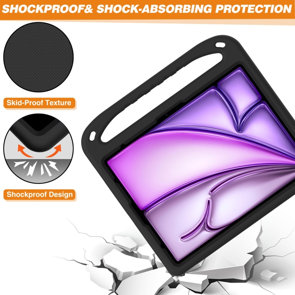 Funda EVA con asa para niños para iPad Pro 13 7th Gen (2024) negro