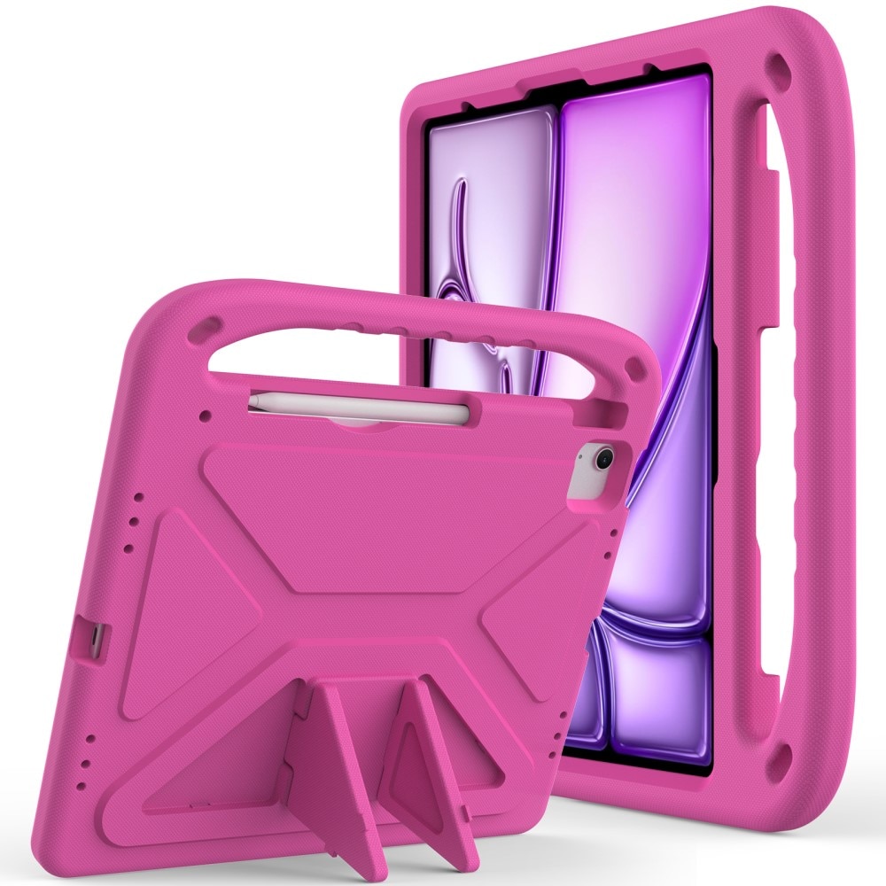 Funda EVA con asa para niños para iPad Pro 13 7th Gen (2024) rosado