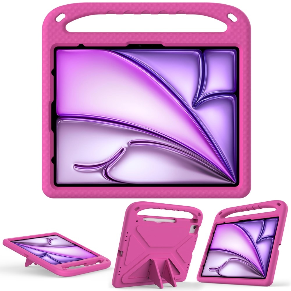Funda EVA con asa para niños para iPad Pro 13 7th Gen (2024) rosado