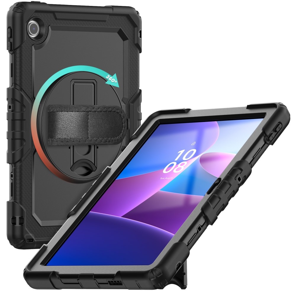 Full Protection Funda híbrida a prueba de golpes Correa el hombro  Lenovo Tab negro