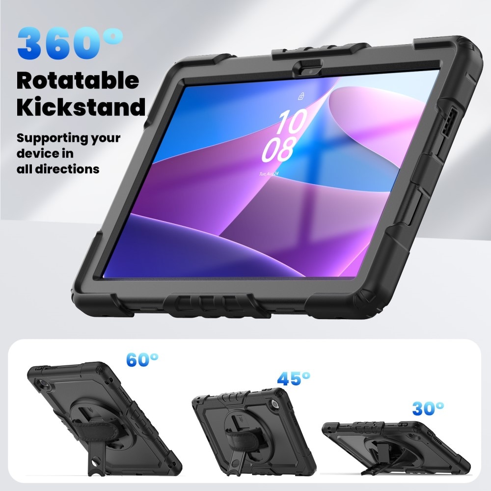 Full Protection Funda híbrida a prueba de golpes Correa el hombro  Lenovo Tab negro