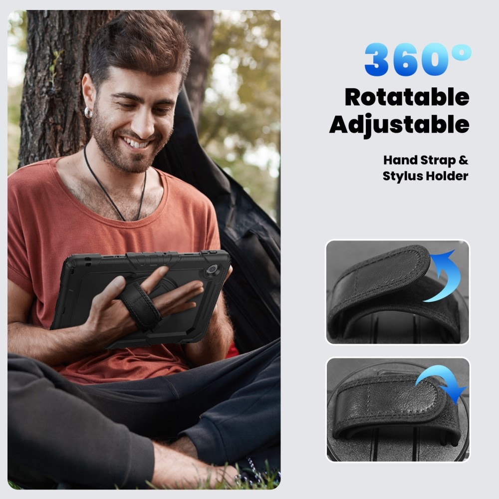 Full Protection Funda híbrida a prueba de golpes Correa el hombro  Lenovo Tab negro