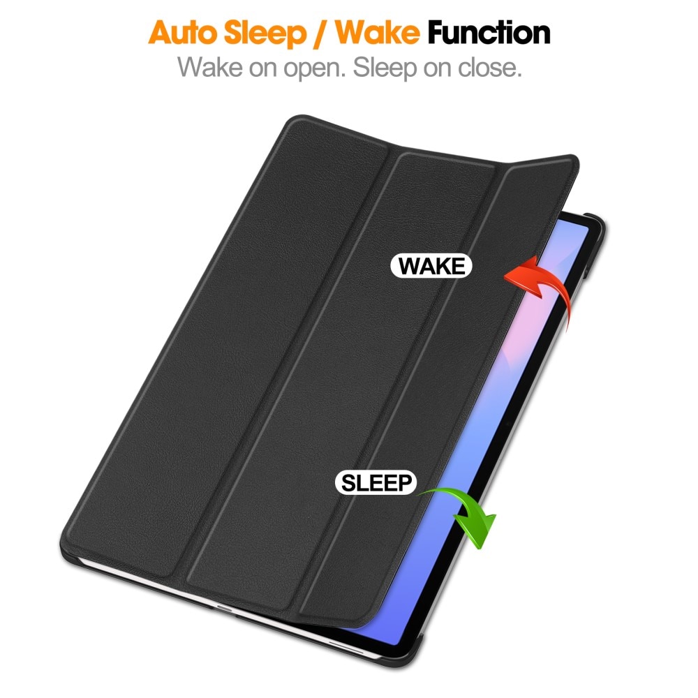 Funda Tri-Fold con portalápices Samsung Galaxy Tab S10 FE Pluss negro