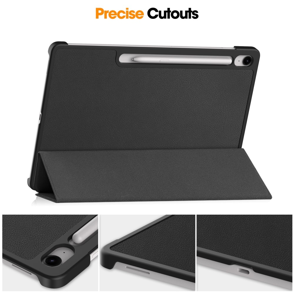 Funda Tri-Fold con portalápices Samsung Galaxy Tab S10 FE Pluss negro