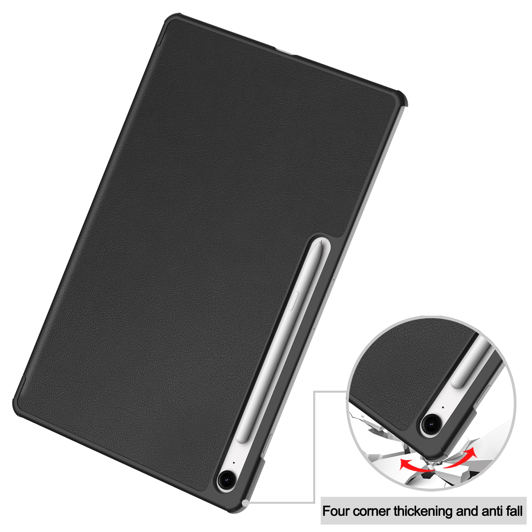 Funda Tri-Fold Samsung Galaxy Tab S10 FE Plus Negro
