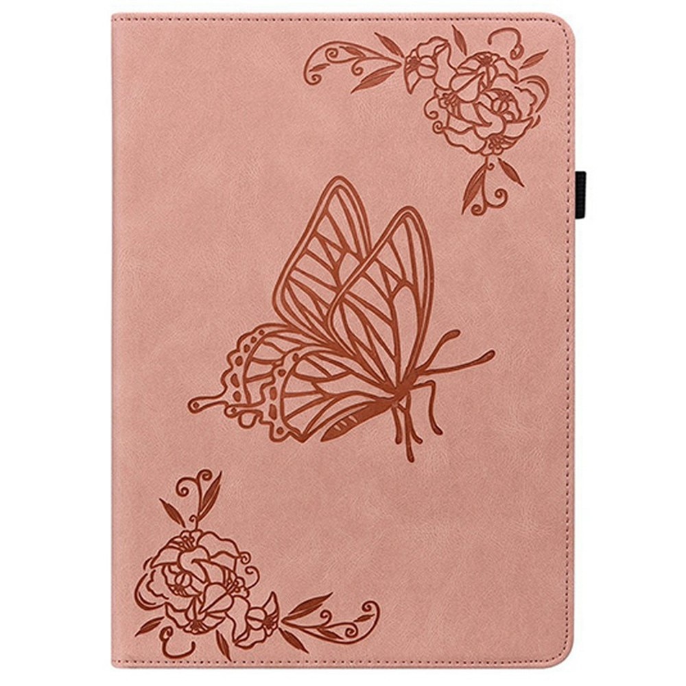 Funda de cuero con mariposas  Lenovo Tab Rosa